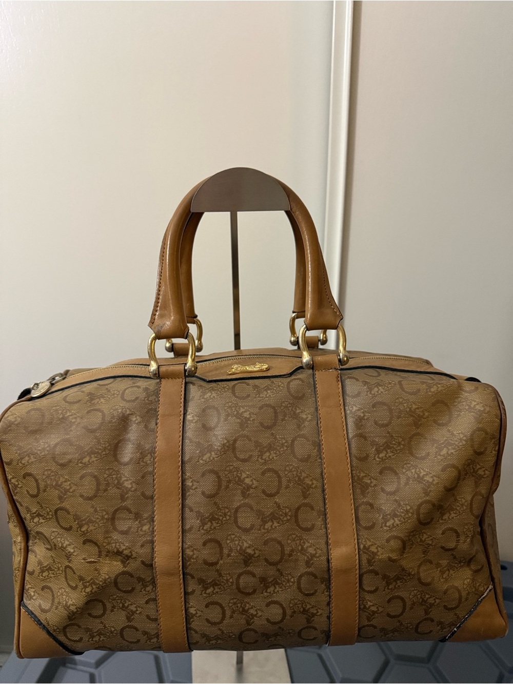 Vintage Celine Macadam boston bag